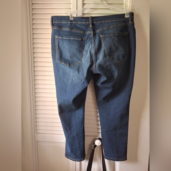 a.n.a Blue Mid-Rise Skinny Jeans - Picture 2 of 4